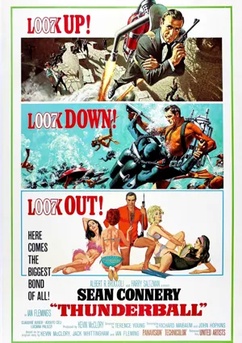 Poster James Bond 007 - Feuerball 1965