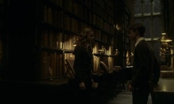 Movie image from Hogwarts (library)