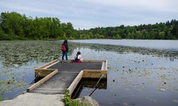 Real image from Deer Lake Dock  (Deer Lake Park)