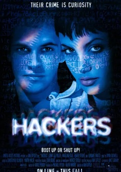 Poster Hackers: Piratas de Computador 1995