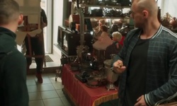 Filmbild aus Antiquitätenhändler-Geschäft