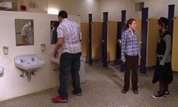 Movie image from North Shore High School (hallway/bathroom)