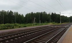 Real image from Railway station near the village of Topi