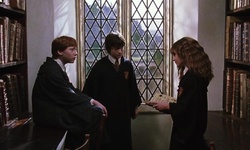 Movie image from Hogwarts (library)