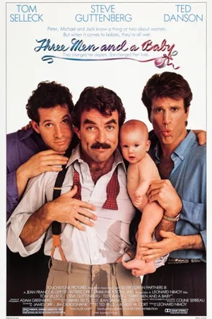 Poster Three Men and a Baby 1987