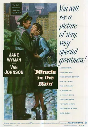 Poster Miracle in the Rain 1956