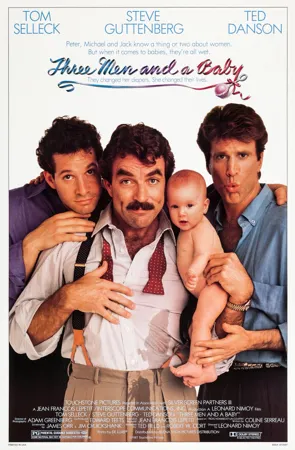 Poster Three Men and a Baby 1987