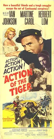 Poster Action of the Tiger 1957