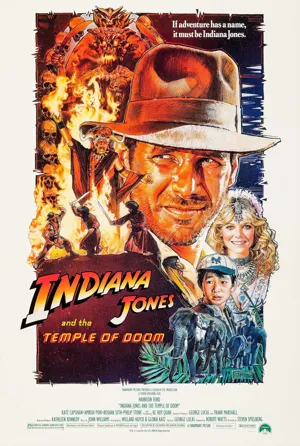 Poster Индиана Джонс и Храм судьбы 1984